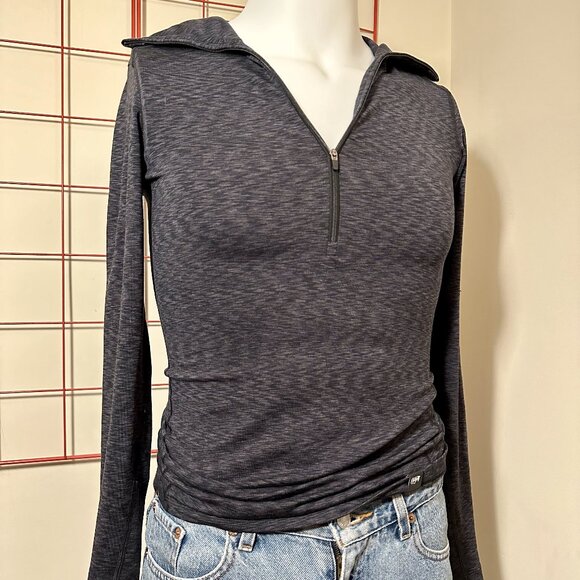 REI Heathered Gray/Black Full Zip Hoodie - XS - Picture 1 of 4